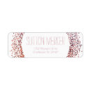 Search for girly glitter return address labels Birthday party