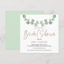 Search for eucalyptus leaves bridal shower invitations Modern