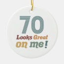 Search for 70th birthday ornaments Funny