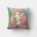 Recherche de caniche rose coussins Français