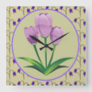 Recherche de fleur pourpre horloges Motif