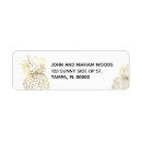 Search for gold pineapple return address labels Golden