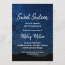 Recherche de night anniversaire invitations Nuit étoilée