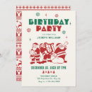 Search for santa claus birthday invitations Classic