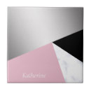 Search for black and pink tiles Modern