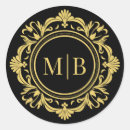 Search for couple initials wedding stickers Chic