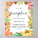 Search for little pumpkin baby shower signs Autumn