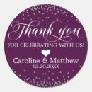 Search for silver and purple wedding stickers Plum