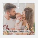 Search for foliage ornaments Baby's first christmas