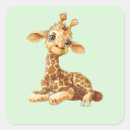 Search for cartoon safari animals stickers Giraffe