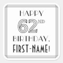 Search for geometric birthday stickers Elegant