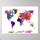 Search for blue world map posters Continent