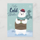 Recherche de ours mignon cartes postales Hiver