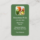 Search for smoothie business cards Food