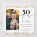Search for 50th square square wedding anniversary invitations Elegant