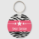 Search for pink zebra keychains Sweet 16