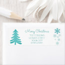 Search for blue and green return address labels Merry christmas