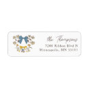 Search for bow wedding return address labels Elegant