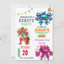 Search for robot birthday invitations Fun