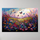 Recherche de peinture papillon fleurs posters Abstrait