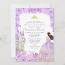 Recherche de purple gold quinceanera invitations Princesse