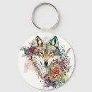 Search for wolf lovers keychains Animal lover