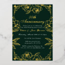 Search for flower 50th anniversary invitations Rose