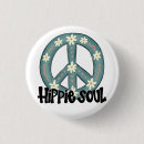 Recherche de symbole hippie badges Années 60