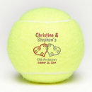 Search for wedding anniversary tennis balls Mr and mrs