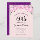 Search for peonies birthday invitations Calligraphy