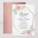 Recherche de gold foil bridal shower invitations Floral