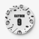 Search for black and white paper plates Sports