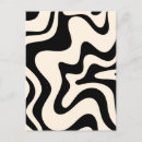 Search for modern abstract black white pattern postcards Trendy