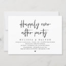 Recherche de elopement reception invitations Noir et blanc