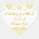 Search for gold damask wedding stickers Ivory