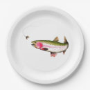 Search for trout paper plates Rainbow