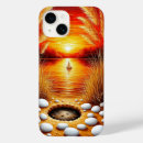 Search for serene lake iphone cases Sunset