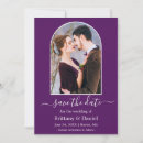 Recherche de purple wedding save the dates Moderne