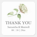Search for hydrangea wedding stickers Thank you