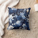 Search for navy blue white flowers pillows Elegant