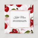Recherche de cerise cartes visite Or rose