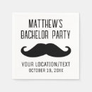 Recherche de moustache noire serviettes Parti