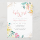 Search for whimsical baby girl shower invitations Gold glitter