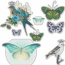 Search for ornate butterfly stickers Green