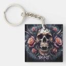Search for gothic skull keychains Skull and roses
