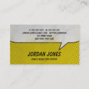 Search for comic book business cards Vintage