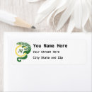 Search for alligator return address labels Whimsical