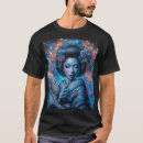 Recherche de geisha tshirts Bleu