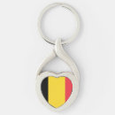 Search for heart shaped flag keychains Europe