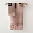 Search for rose gold bath towels Metallic